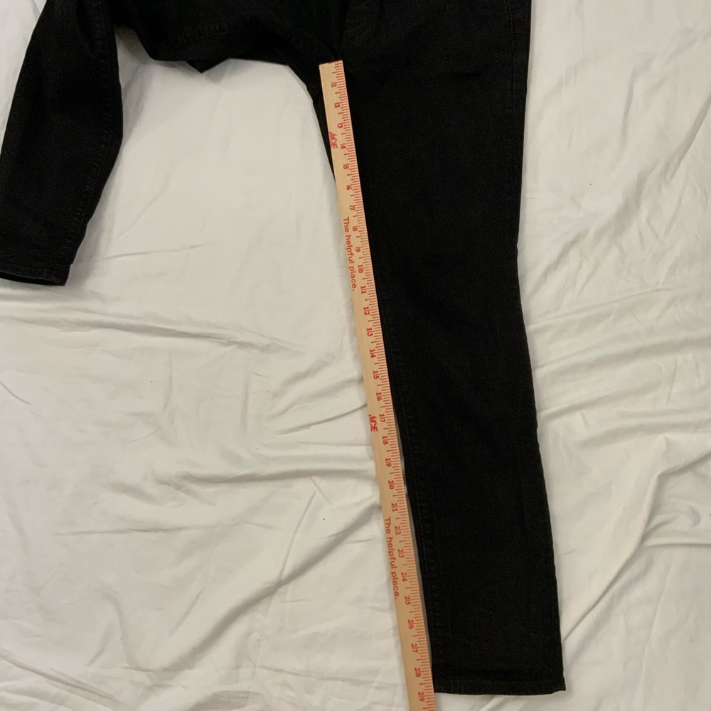 LOFT Maternity Jeans Skinny Dark Wash Stretch Full Panel Black Size 4M - Picture 8 of 11